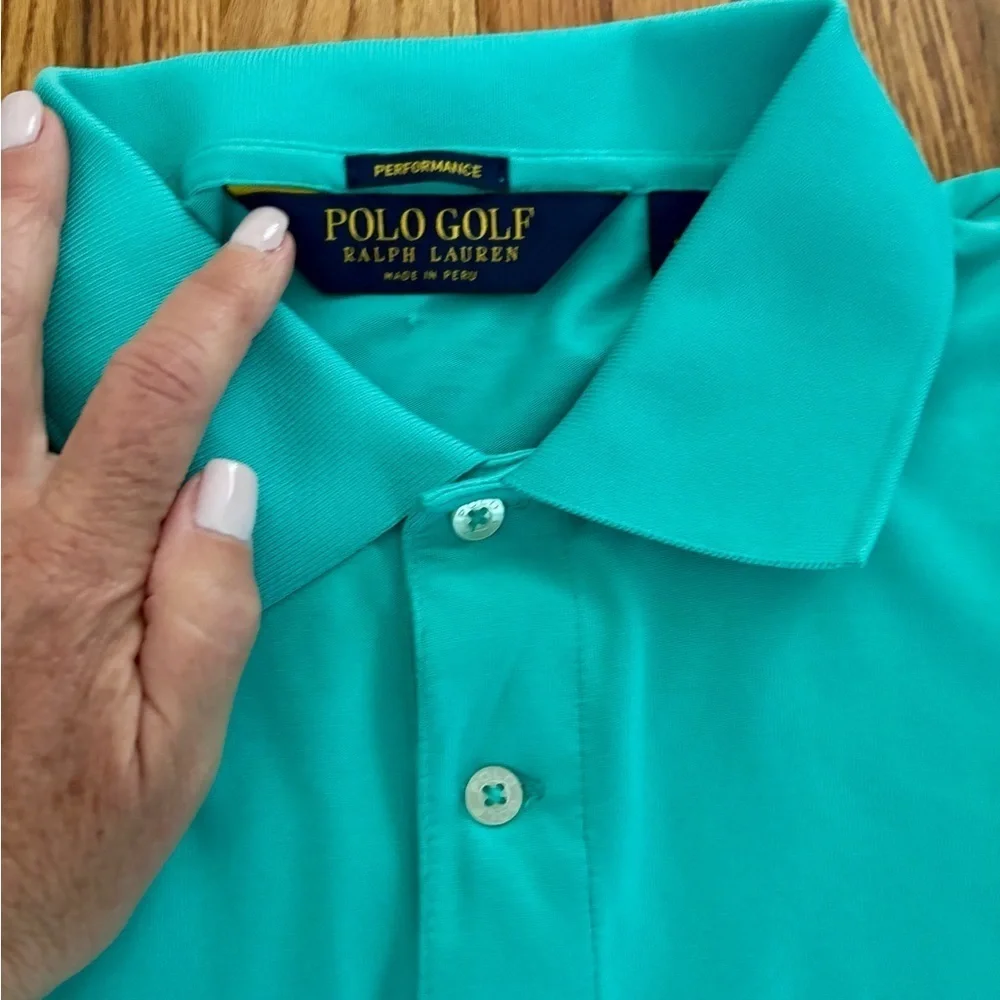 Polo Golf Performance Ralph Lauren Bright Blue Polo Shirt Medium